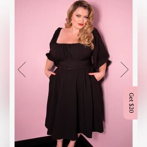 VIXEN BY MICHELINE PITT - VACATION DRESS IN BLACK